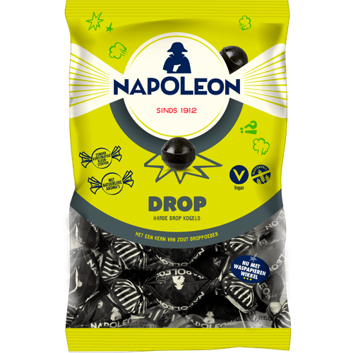 Foto van Napoleon Kogels drop op witte achtergrond