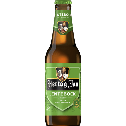 Foto van Hertog Jan Lentebock op witte achtergrond