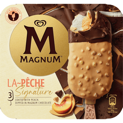 Foto van Ola Magnum la peche 3 st. op witte achtergrond