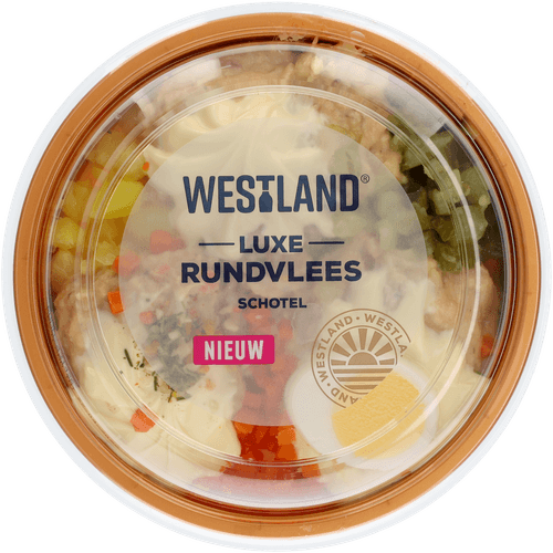 Foto van Westland Salade rundvlees op witte achtergrond