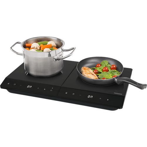 Foto van Inductiekookplaat 2 pits op witte achtergrond