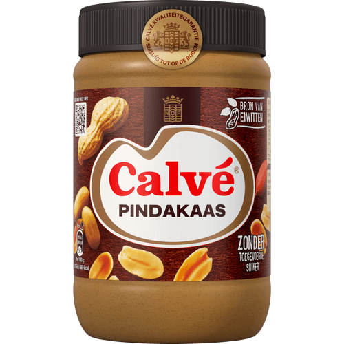 Foto van Calvé Pindakaas op witte achtergrond