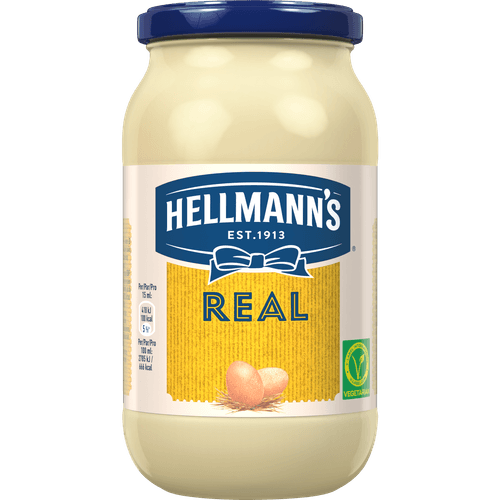 Foto van Hellmann's Mayonaise op witte achtergrond