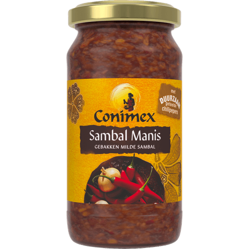 Foto van Conimex Sambal manis op witte achtergrond