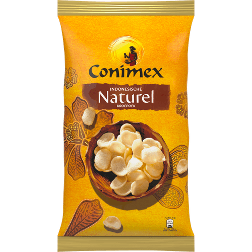 Foto van Conimex Kroepoek naturel op witte achtergrond