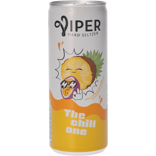 Foto van Viper Hard seltzer tropical op witte achtergrond