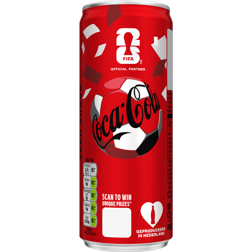 Foto van Coca-Cola Zero op witte achtergrond