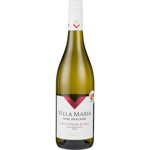 Foto van Villa Maria Sauvignon blanc op witte achtergrond