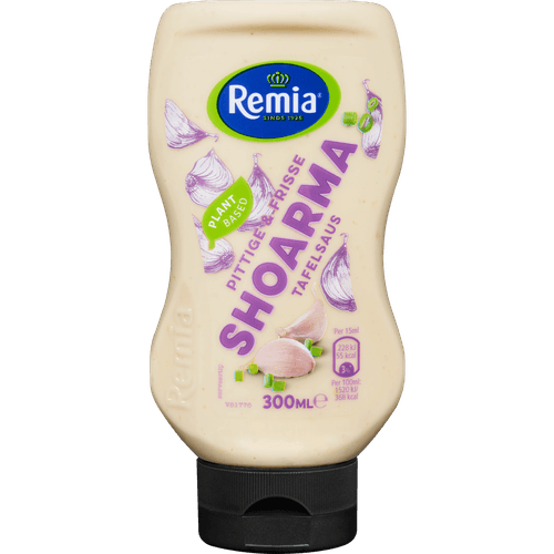 Foto van Remia Tafelsaus shoarma op witte achtergrond