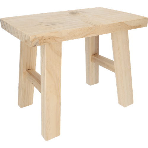 Foto van Houten bijzettafel 31x19x25cm op witte achtergrond