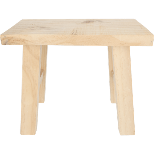 Foto van Houten bijzettafel 31x19x25cm op witte achtergrond