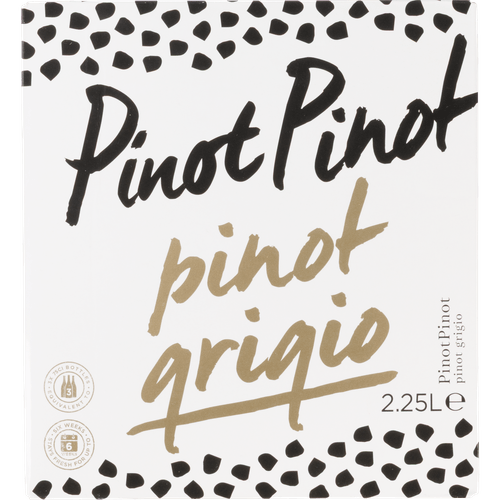 Foto van Pinot Pinot Pinot grigio op witte achtergrond
