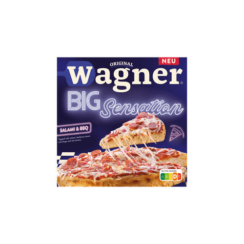 Foto van Wagner Big sensation salami op witte achtergrond
