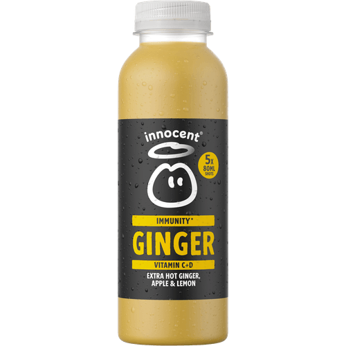 Foto van Innocent Ginger shot extra hot op witte achtergrond