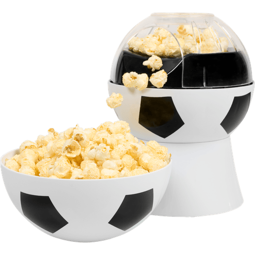 Foto van Voetbal popcornmaker op witte achtergrond