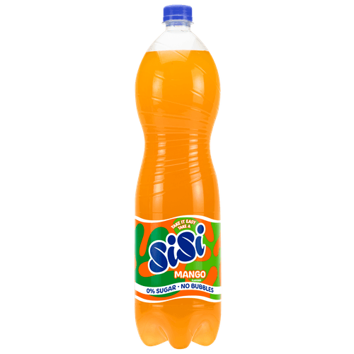 Foto van Sisi No bubbles mango 0% op witte achtergrond
