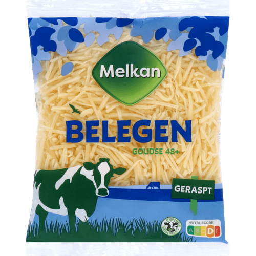 Foto van Melkan Belegen 48+ geraspt op witte achtergrond