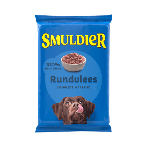 Foto van Smuldier Rundvlees compleet op witte achtergrond