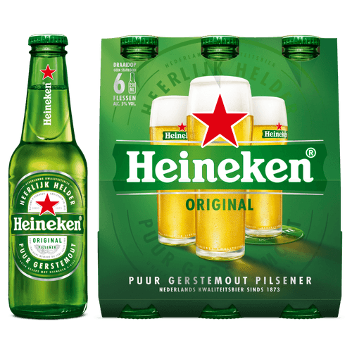Foto van Heineken Mono pilsener twist off op witte achtergrond
