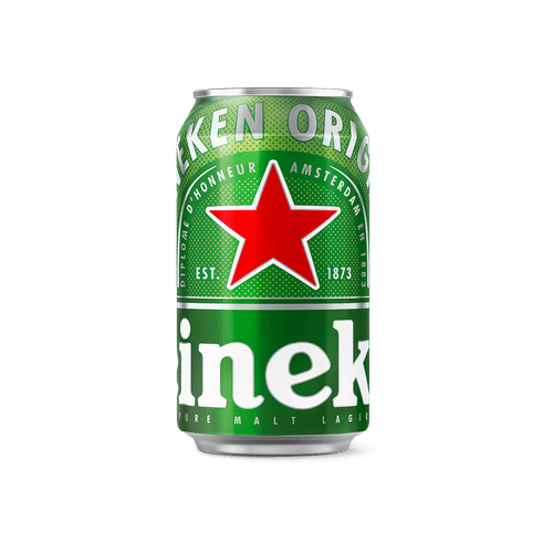 Foto van Heineken Pilsener op witte achtergrond