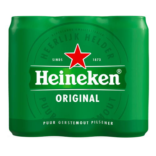 Foto van Heineken Pilsener 6x50 cl op witte achtergrond