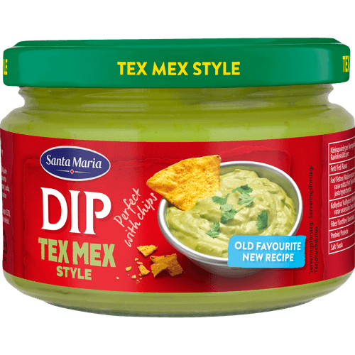 Foto van Santa Maria Dip tex mex style op witte achtergrond
