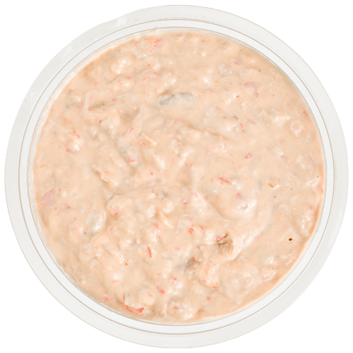 Foto van DekaMarkt Salade tonijn peppadew op witte achtergrond