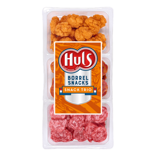 Foto van Huls Borrelsnack wk-trio op witte achtergrond