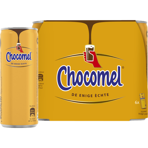 Foto van Chocomel Vol 6x25 cl op witte achtergrond