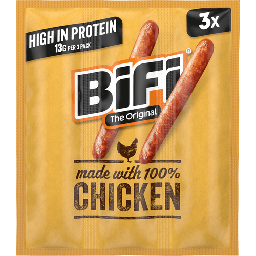 Foto van Bifi Chicken 3-pack op witte achtergrond