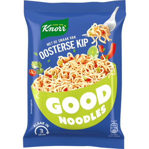 Foto van Knorr Good noodles block oosterse kip op witte achtergrond