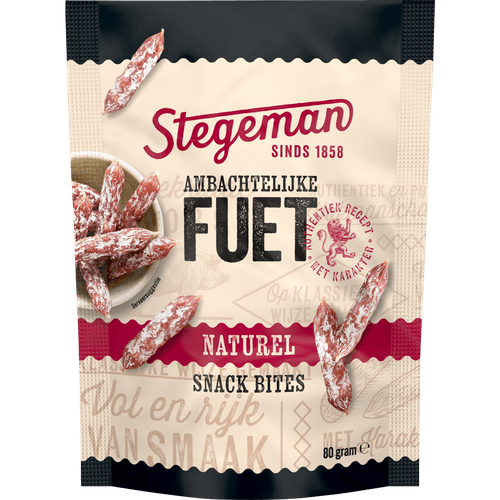 Foto van Stegeman Fuet bites op witte achtergrond