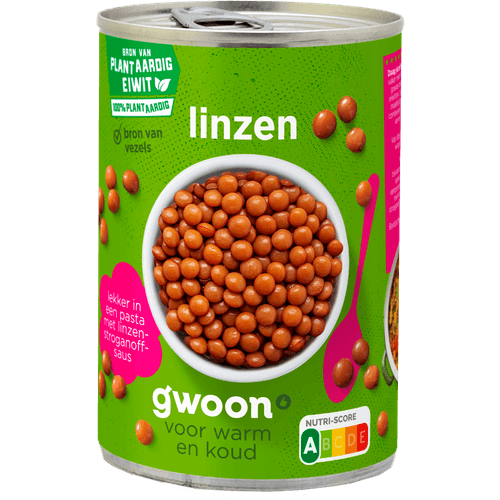 Foto van G'woon Linzen op witte achtergrond