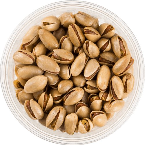 Foto van DekaMarkt Pistachios gezouten op witte achtergrond