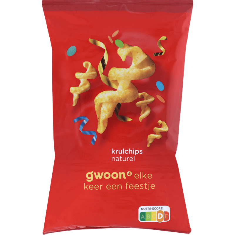G'woon Krulchips naturel