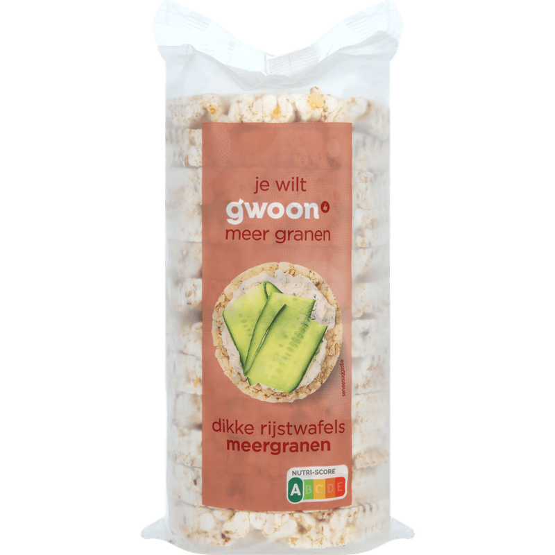 G'woon Dikke rijstwafels meergranen