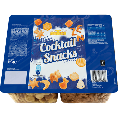 Foto van Millies Cocktailsnacks op witte achtergrond