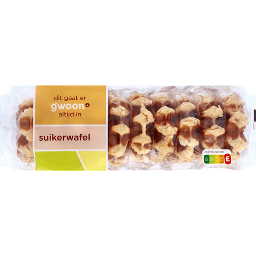 Foto van G'woon Suikerwafels op witte achtergrond