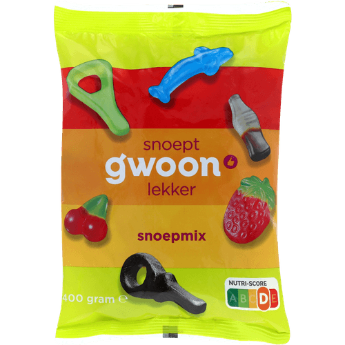 Foto van G'woon Snoepmix op witte achtergrond