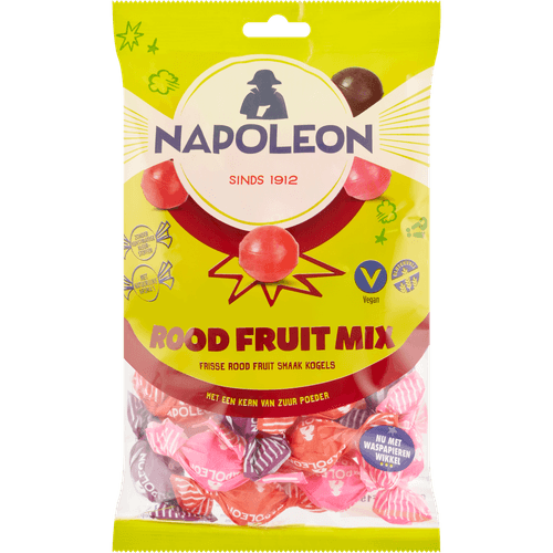 Foto van Napoleon Rood fruit mix op witte achtergrond