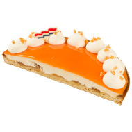 Bavaroisevlaai sinaasappel half