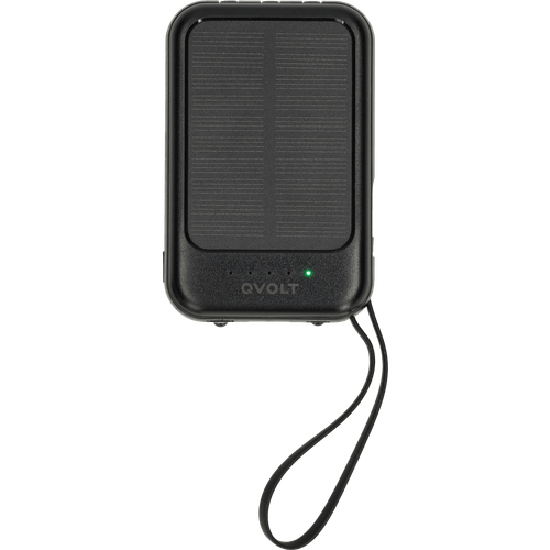 Foto van Solar powerbank zwart en wit op witte achtergrond
