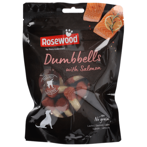 Foto van Pets Hondensnacks salmon bones op witte achtergrond