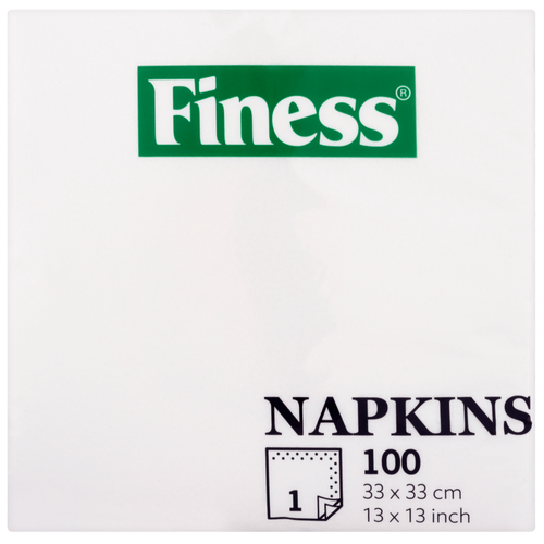 Foto van Finess Servetten enkellaags op witte achtergrond