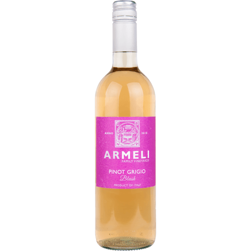 Foto van Armeli Pinot grigio igt blush op witte achtergrond
