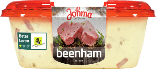 Foto van Johma Beenham salade op witte achtergrond
