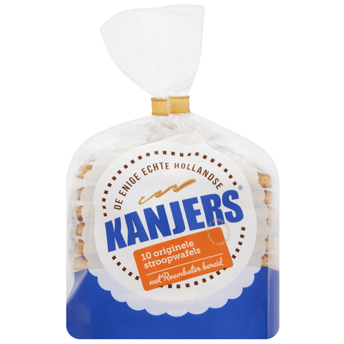 Foto van Kanjers Stroopwafels 10 stuks op witte achtergrond