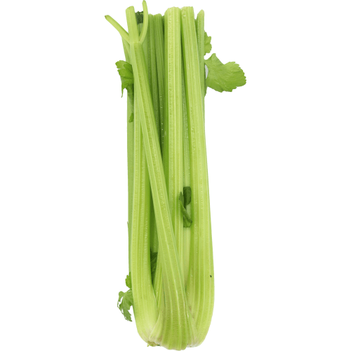 Foto van Bleekselderij op witte achtergrond