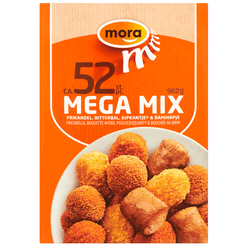 Foto van Mora Mega mix 52 stuks op witte achtergrond