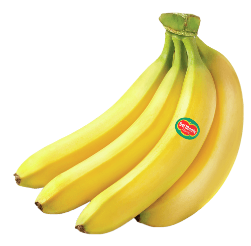 Foto van Del Monte Bananen op witte achtergrond
